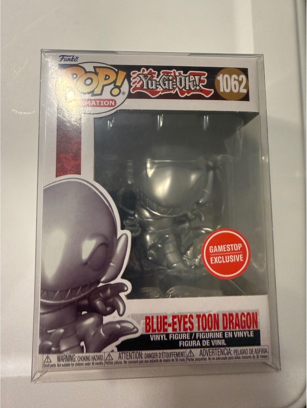 Funko Pop! Animation Yu-Gi-Oh! Blue-Eyes Toon Dragon #1062 GameStop Exclusive